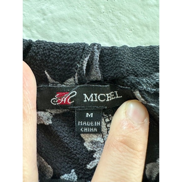 Michel Cropped Off The Shoulder Floral Top - Picture 4 of 8